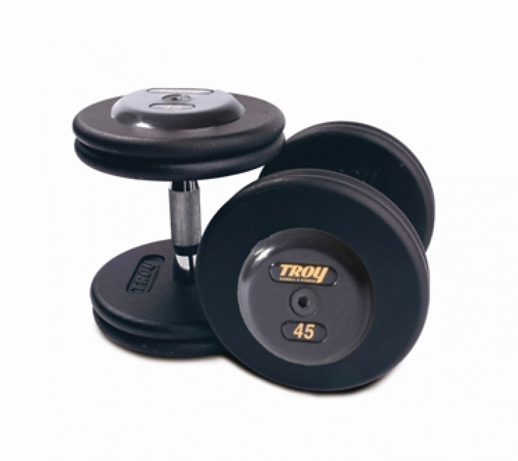 Picture of TROY Pro Style Dumbbells - Black 5-100 lbs